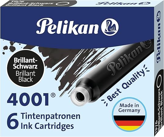 Pelikan 4001 Ink Cartridges, Black – B000FKNOS0